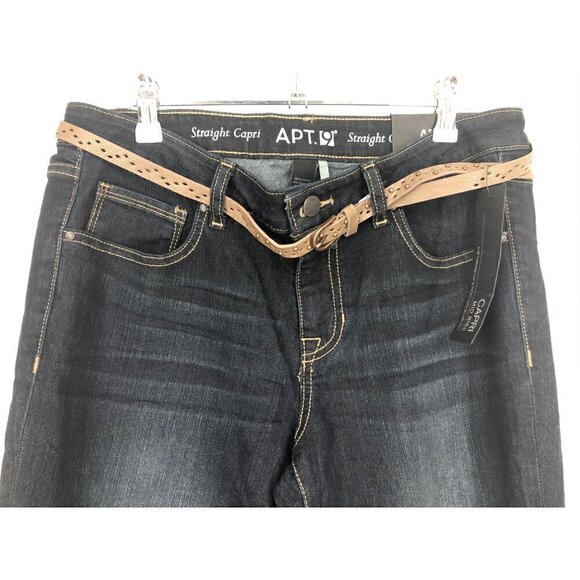 NWT APT 9 Straight Capri Jeans - Picture 2 of 5
